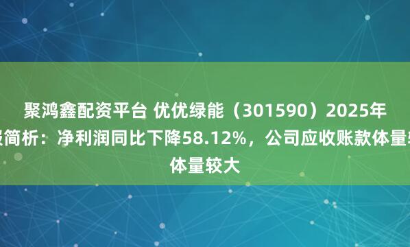聚鸿鑫配资平台 优优绿能（301590）2025年年报简析：净利润同比下降58.12%，公司应收账款体量较大